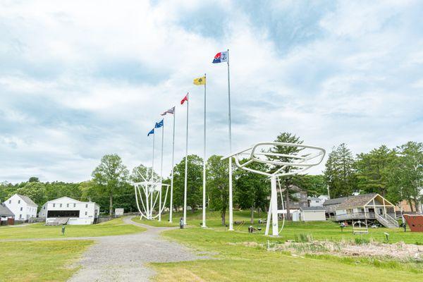 The Wyoming evocation is the largest outdoor sculpture in New England!