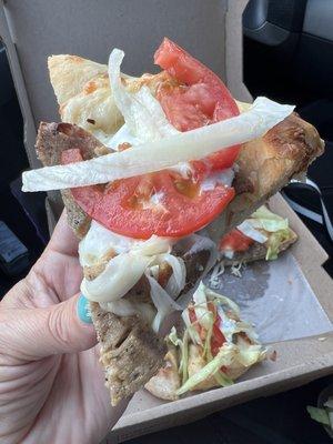 Gyro Pizza  10" slice