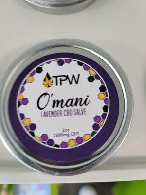 O'mani lavender balm...