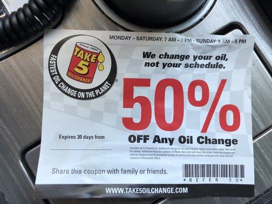 I got an $80 oil change and the manager tells me after the service is done that the coupon is old and he wouldn't honor it.