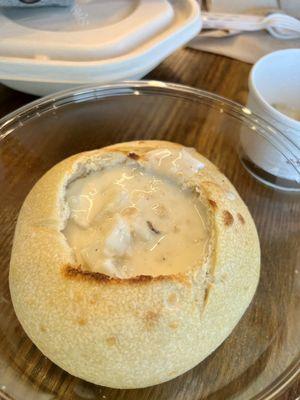 New England Clam Chowder Bread Bowl