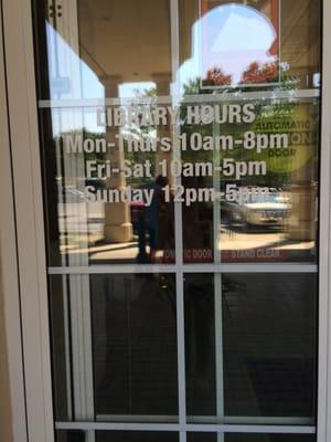 New hours