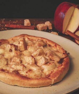 Apple Pie sliced apples, cinnamon, honey and our cheese blend.