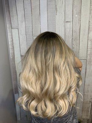 Blonde ombré-After