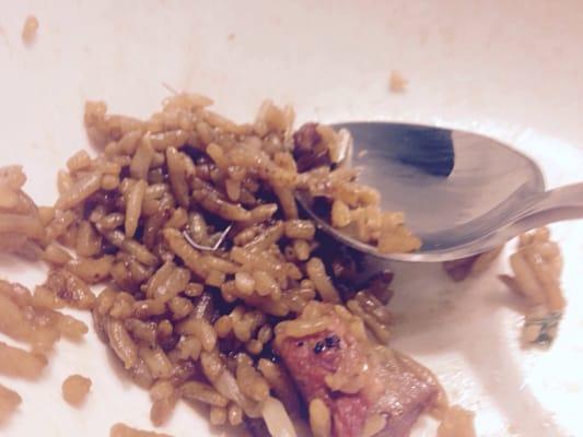 This was found in our Pork Fried Rice. We ordered take out on 7/31/2015