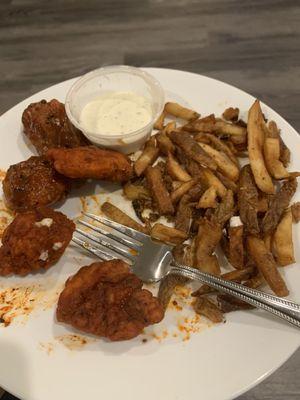 Wings and fries