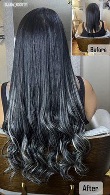 And length and color with damage free extensions