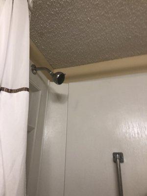 Shower head very low