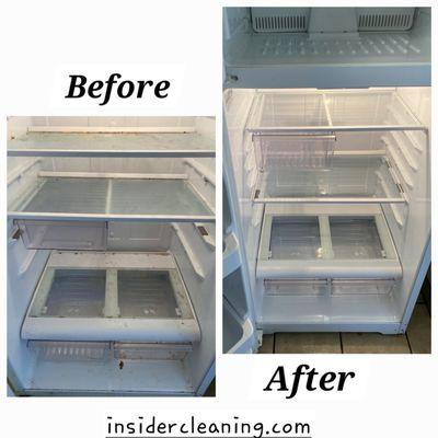 After fridge clean the fridge is spotless, with spills and residues completely removed.
- Mold and mildew have been eradicated!