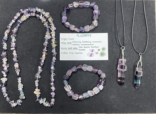 Fluorite works with Balancing, Stabilizing, Intuition and Communication