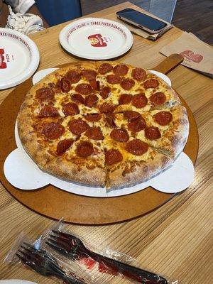 Pepperoni pizza