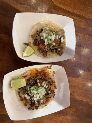 Taco and Mulitas- both carnitas