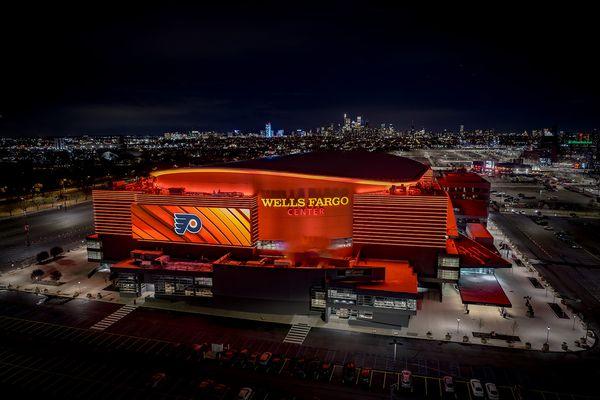 Wells Fargo Center Facade Lighting - Philadelphia, PA