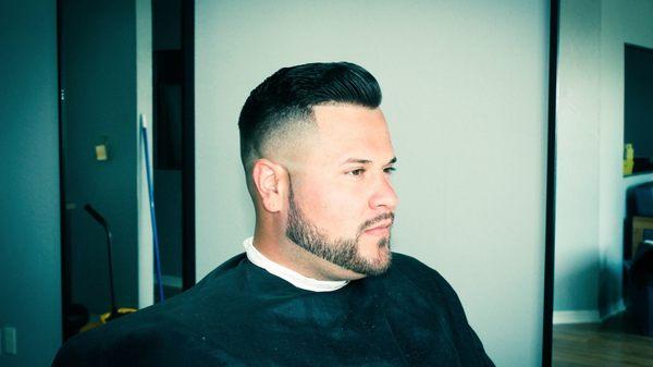 Our specialties are modern hairstyle fades  for young business men.  Done by Osman J. Gomez @barberfactory