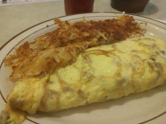 Sausage and cheese Omelet