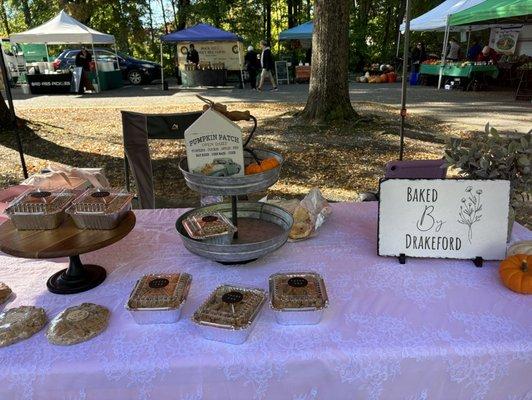 Delicious pumpkin crumble cake @Baked By Drakeford, small women owned business