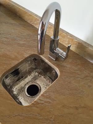 Hammered bar sink