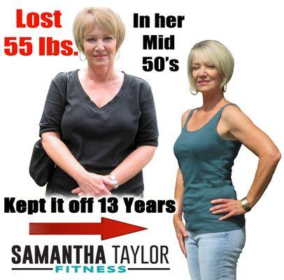 Lost 55 lbs. in her mid 50's