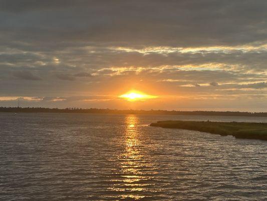 Atardecer desde el crucero