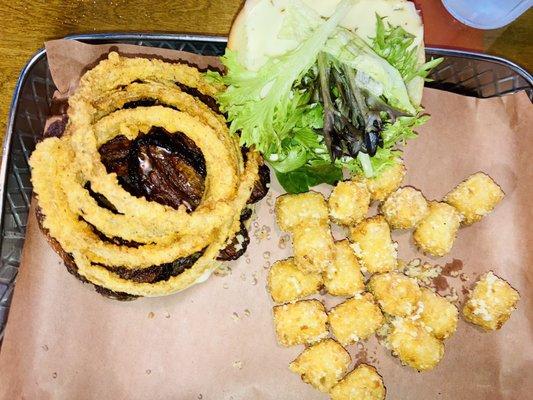 Delicious Cheeseburger w/ Truffled Tater Tots, yum!