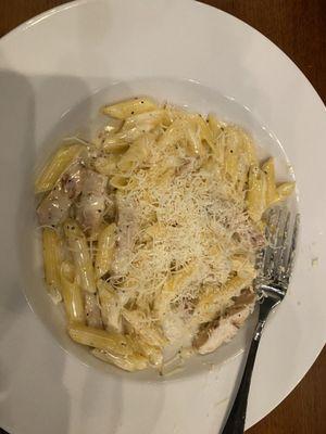 Chicken Alfredo w/gluten free pasta!