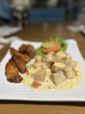 Mahi Mahi with Sweet Fried Plantains as Side item