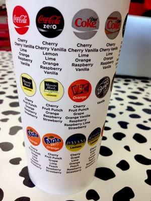 Crazy flavors!  Love the Coca Cola Freestyle machine!