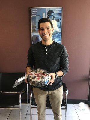 Congratulations  Juan for getting hired by the company and thank you for your hard work.