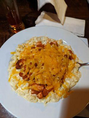 Chicken finger Gouda Mac and cheese... Delicious but so rich