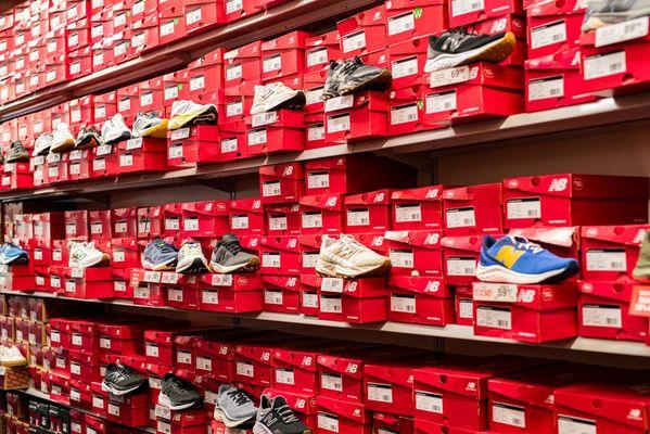 Athletic Shoes Section of Store