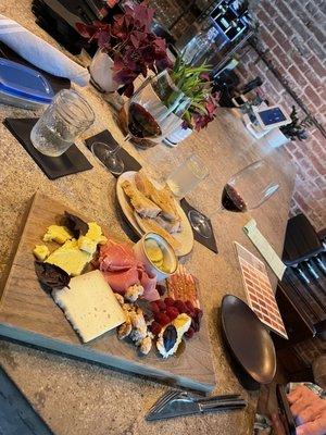 Our charcuterie board!! Loved every item I better stop typing before my husband eats at all!