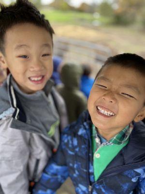 Happy on the hayride!