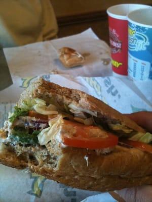 Ns subway great tuna sandwich