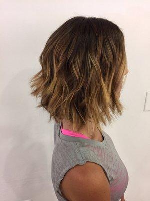 Balayage and cut