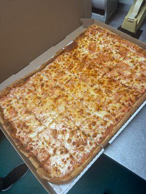 Cheese sheet pizza