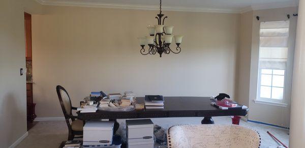 After pic of clients in jerseys Dinning Room