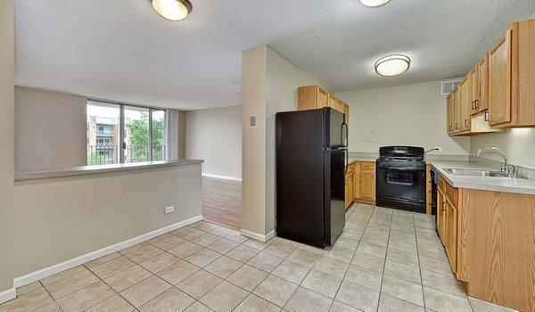 Spacious kitchen with plenty of counter space