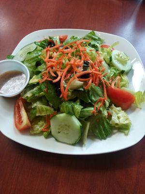 Garde Salad with Balsamic homemade dressing