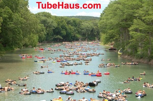 Guadalupe River Tubing on the famous "Horseshoe Loop", with Tube Haus!