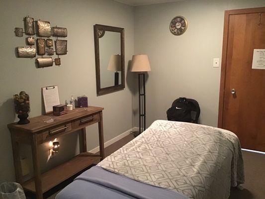 My massage room at The Parlour on Procter.