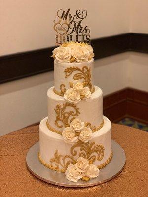 Wedding cake ("Mr & Mrs" topper was not included)