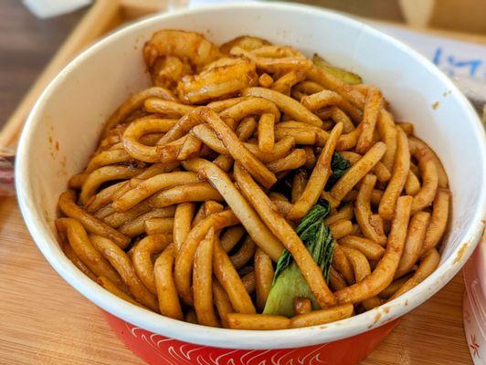 September 16, 2023; Shrimp fried udon (F4, $13.95).