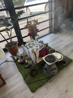 Coffee Ceremony setup