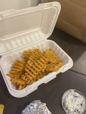 Waffle fries