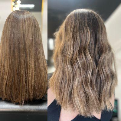 Beautiful balayage before and after! 

Book your new year, new you appointment today