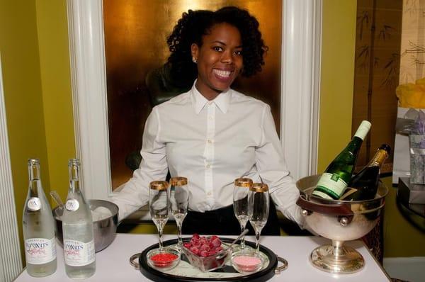 Bartending services for a bridal shower event