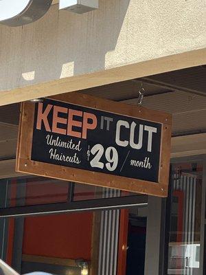 $29 a month for unlimited cuts??