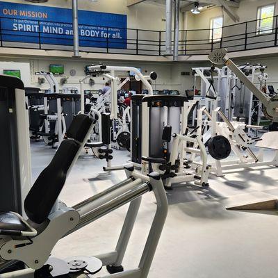 Fitness equipment in the gym