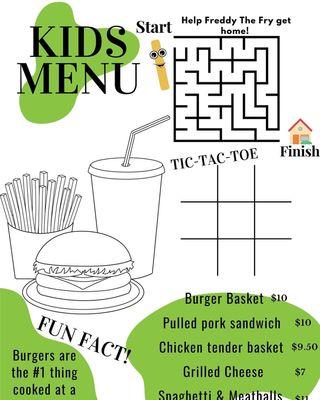 Kid's Menu