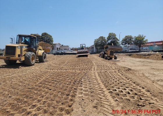 Grading and compaction for new homes in Oxnard CA